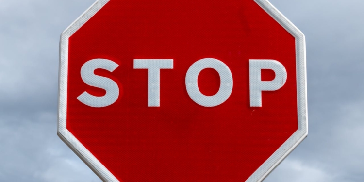 stop bord verkeer