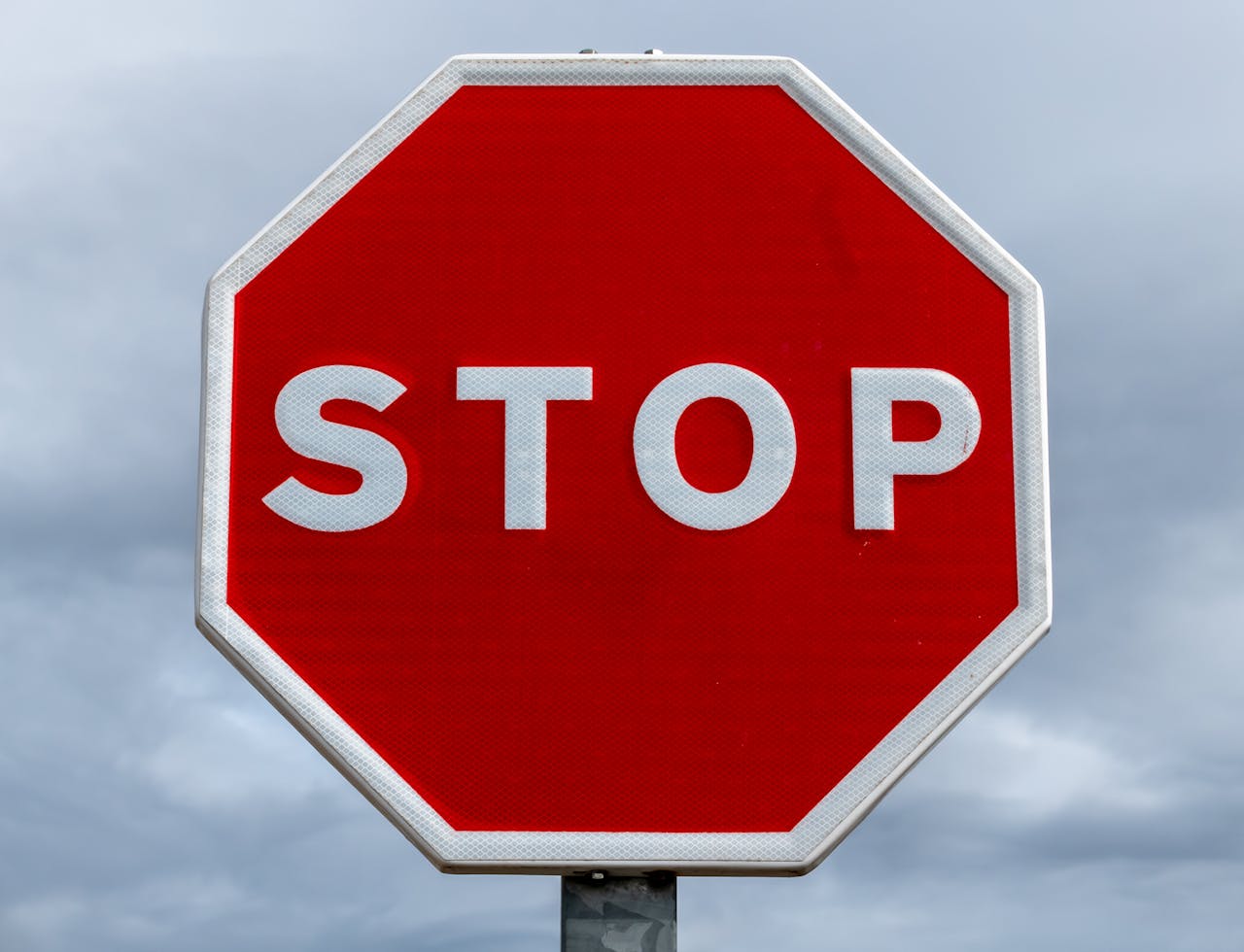 stop bord verkeer