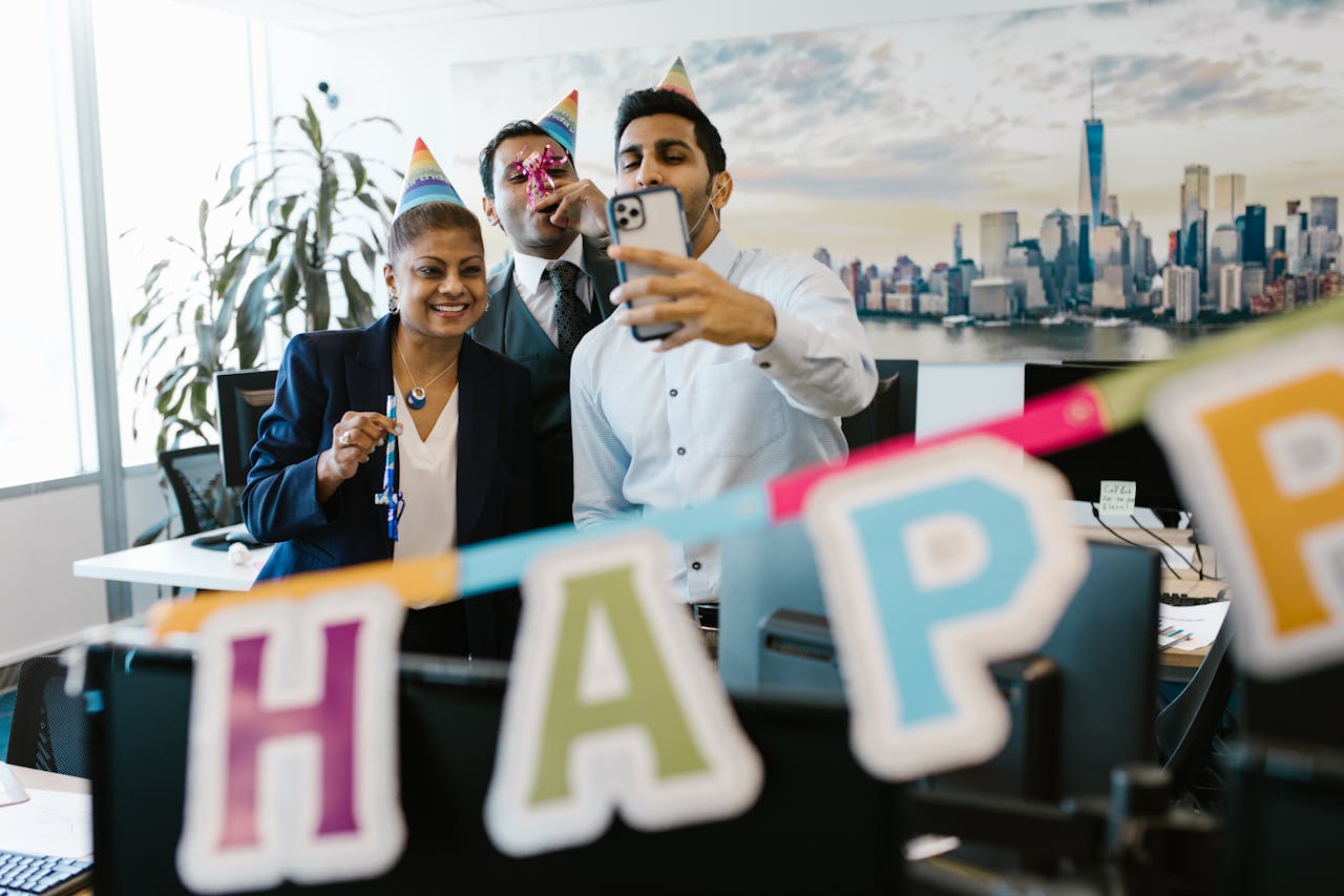 verjaardag feest werk kantoor