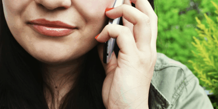 vrouw dame bellen telefoon