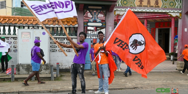 NDP en VHP verkiezing stemmen