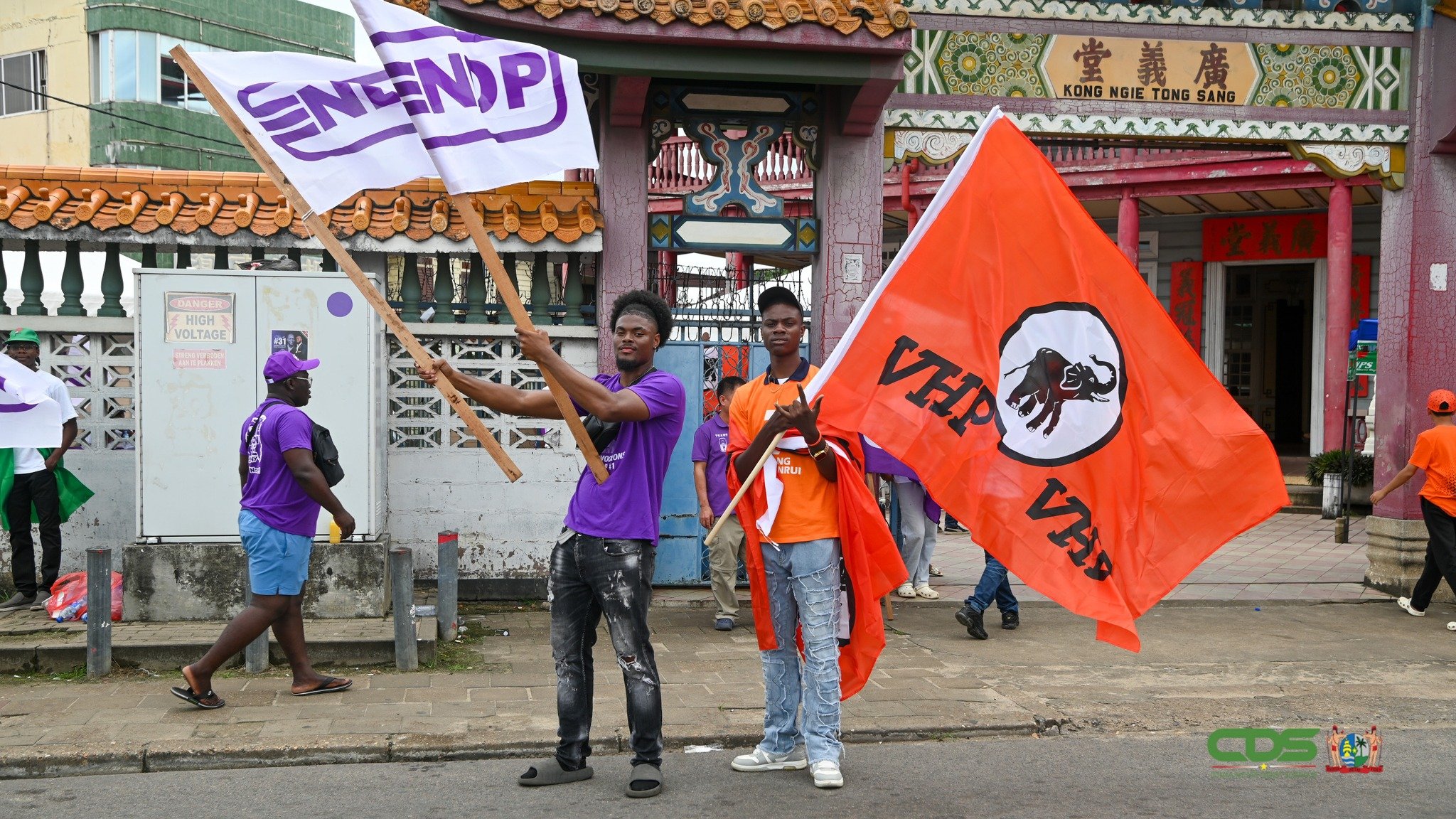 NDP en VHP verkiezing stemmen