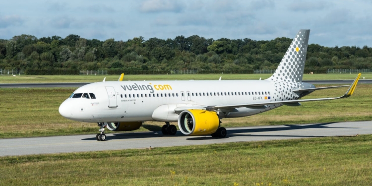 airbus vliegtuig vueling spanje