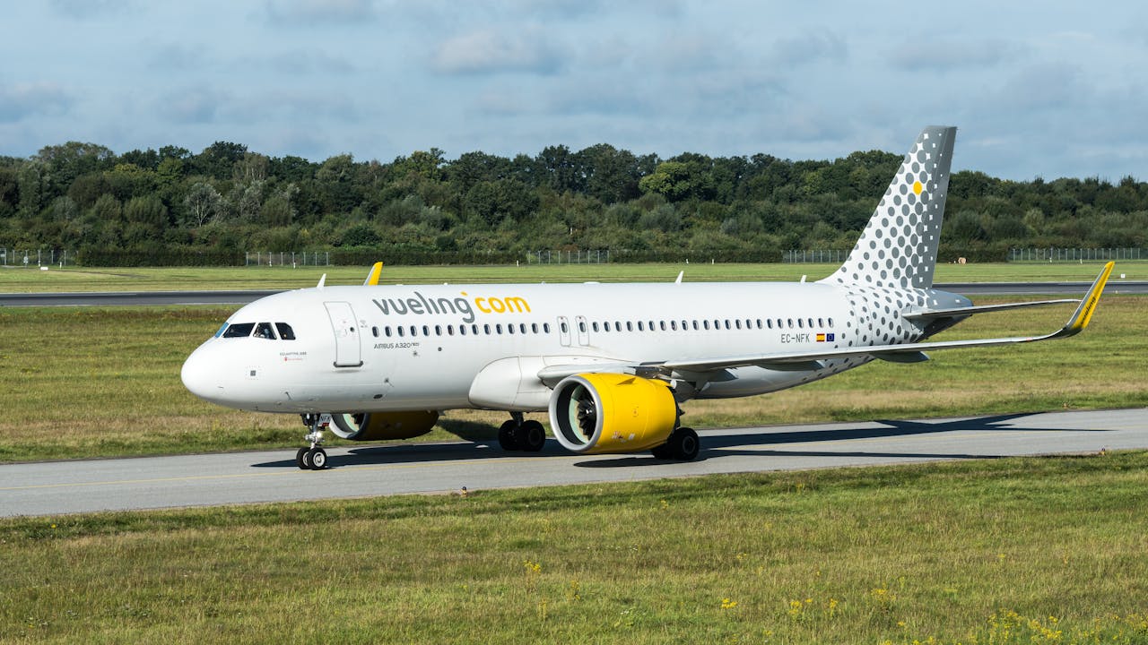 airbus vliegtuig vueling spanje