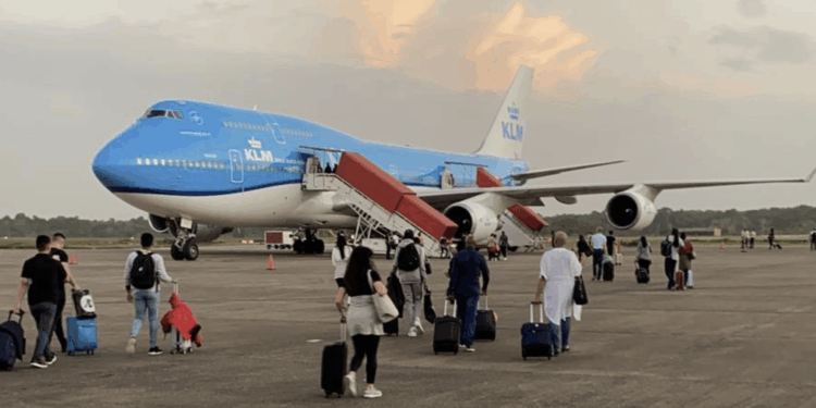 klm 747 zanderij