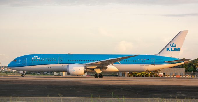 klm 787 boeing vliegtuig