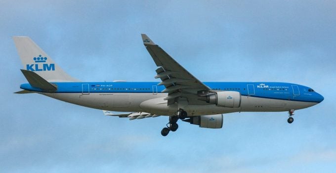 klm airbus vliegtuig