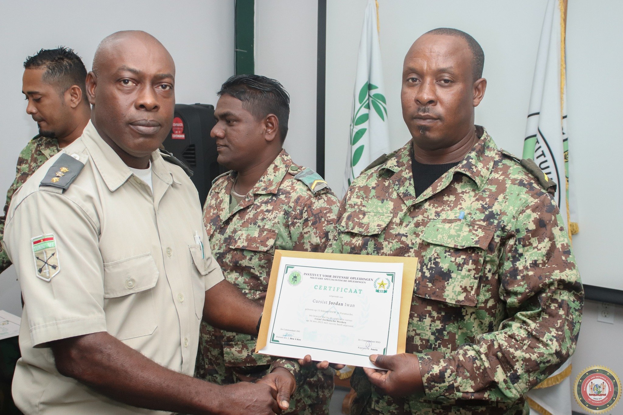 militairen ronden training af
