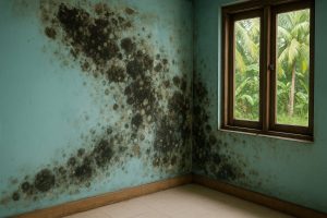 schimmel muren wand woning