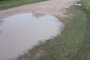 straat zand water weg onderwater