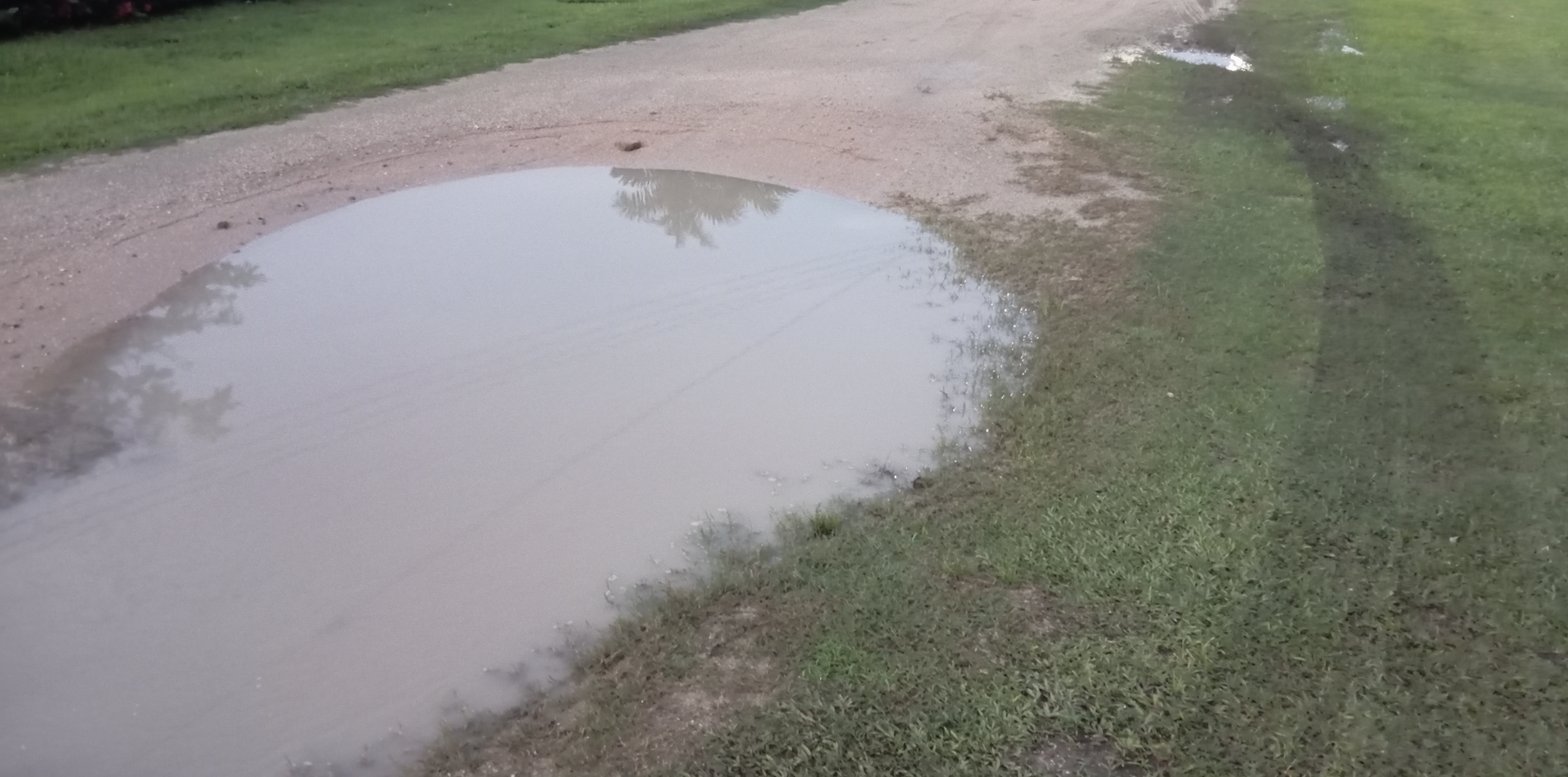 straat zand water weg onderwater