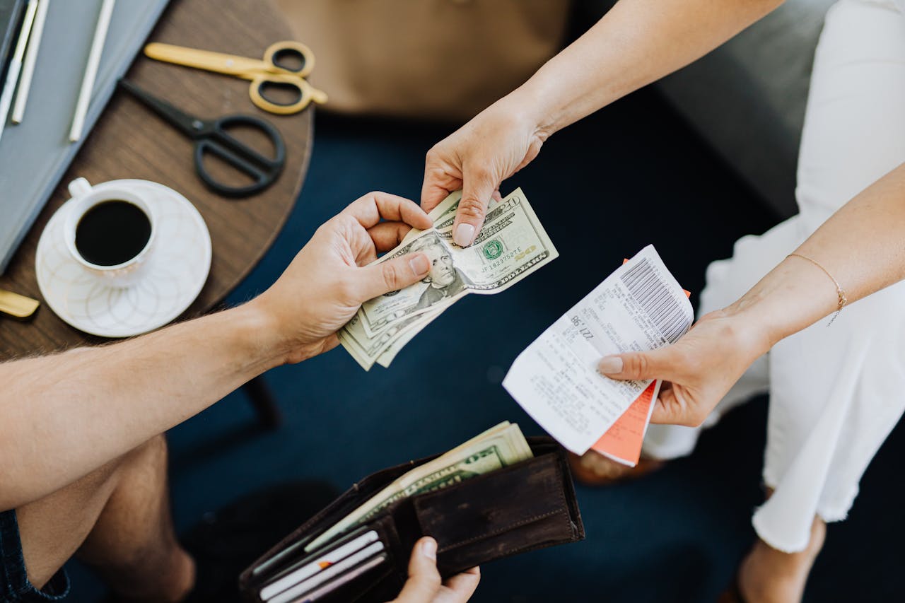 geld dollar betalen
