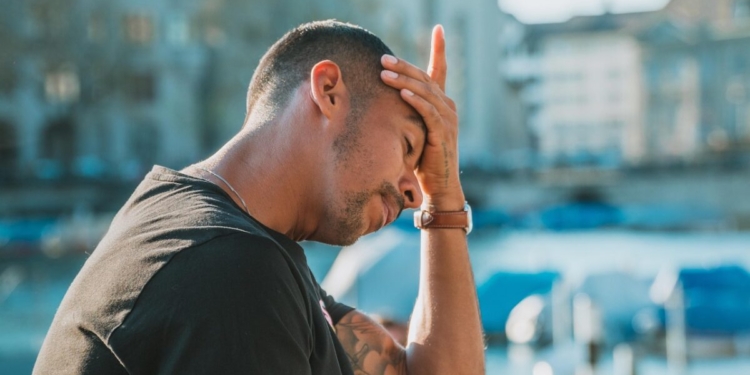Depressief man