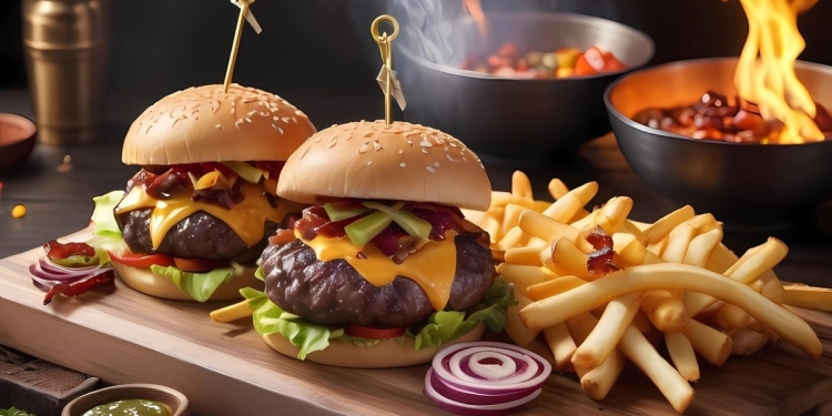 hamburger frietjes