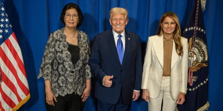 simons en trump en melania
