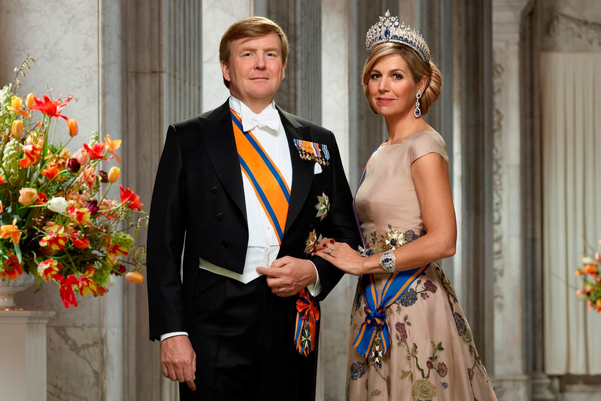 Koning Willem Alexander en koningin Máxima