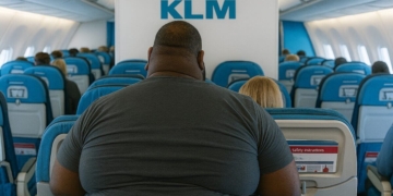 klm passagier dik
