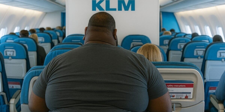 klm passagier dik