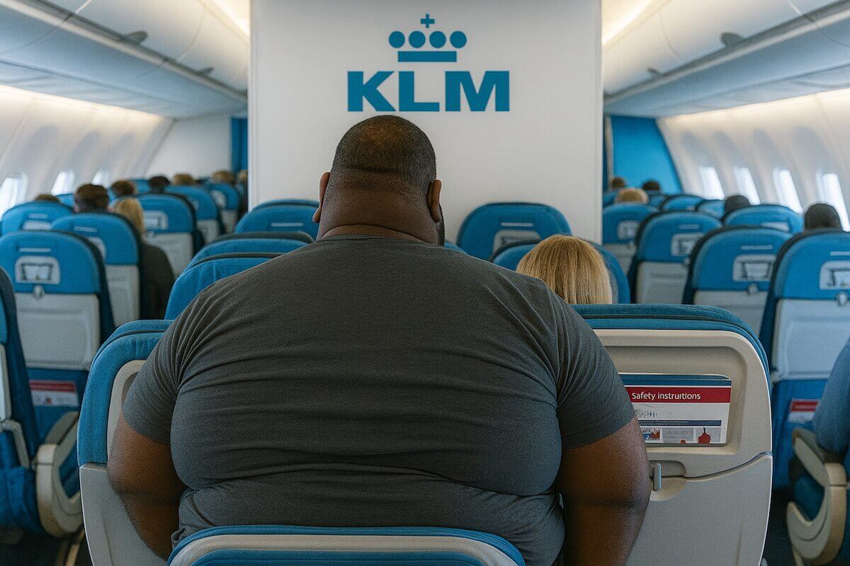 klm passagier dik