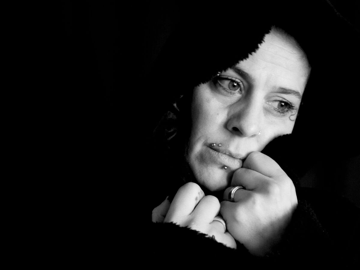 Verdriet droevig vrouw treurig