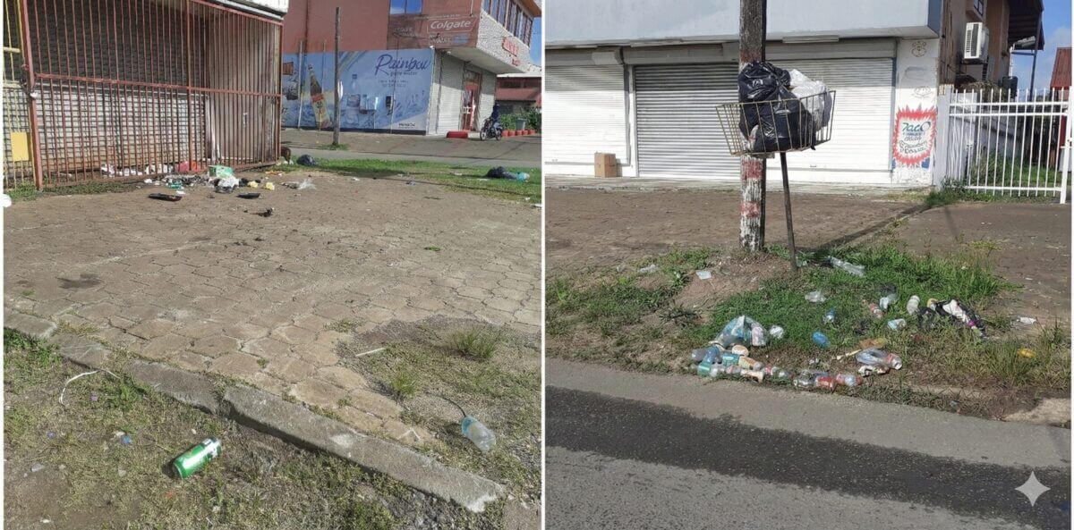 afval vervuiling in suriname