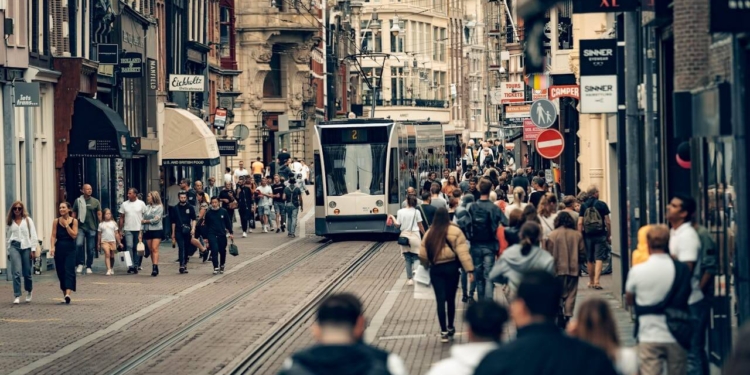 amsterdam nederland tram ov