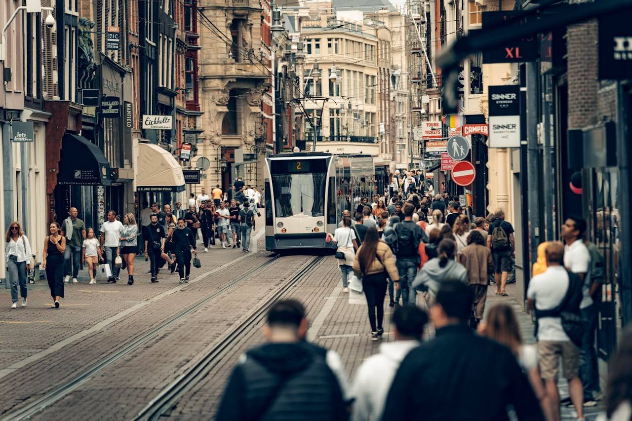 amsterdam nederland tram ov