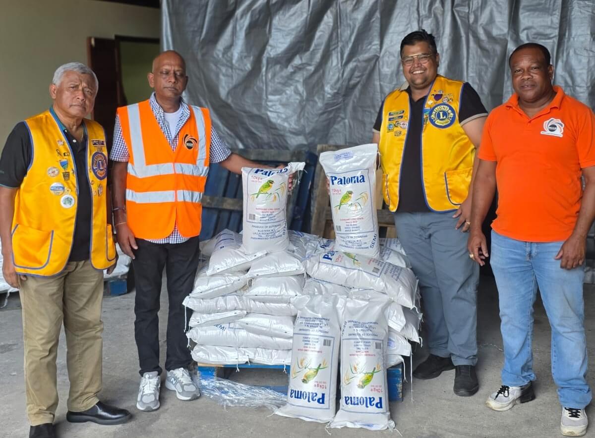 schenking 1 ton rijst