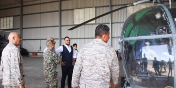 Minister Ramsaran “Onderhoudswerkzaamheden Chetak helikopters gestart”2