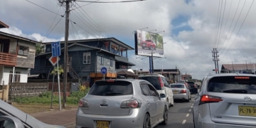 file verkeer paramaribo
