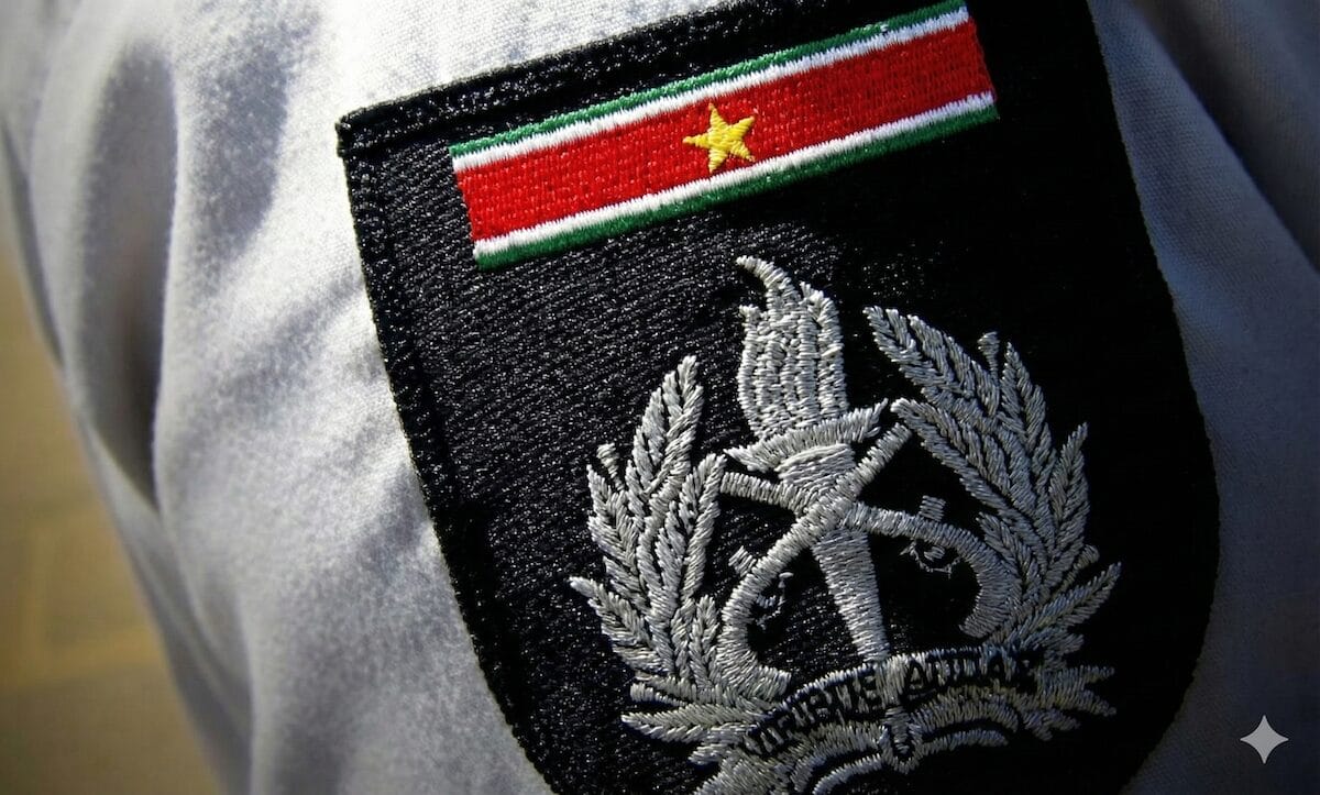 korps politie suriname kps viribux audax agent