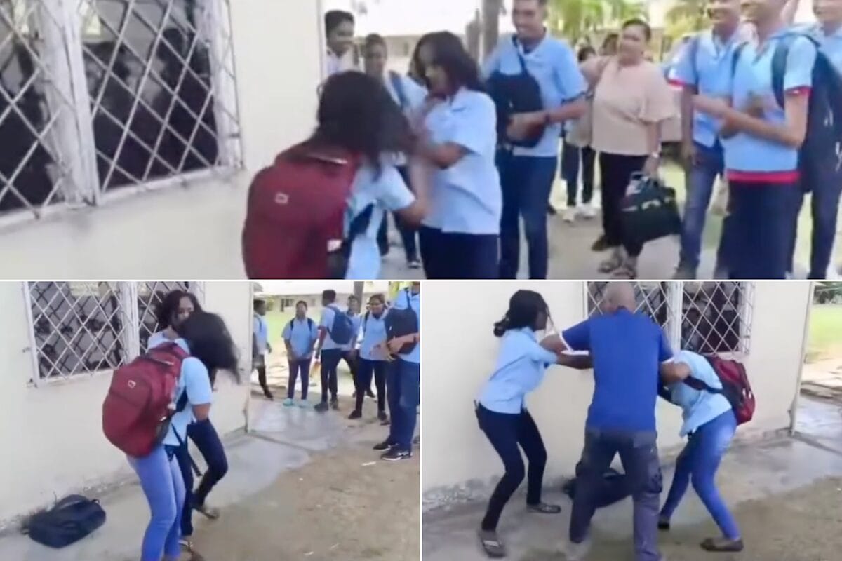 scholieren vechtpartij paradise nickerie