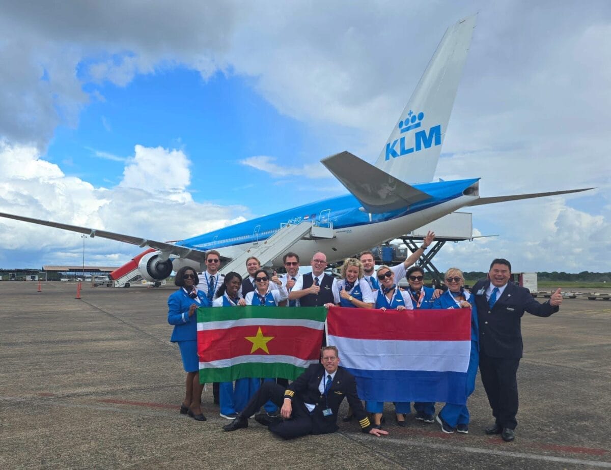 suriname nederland zanderij klm