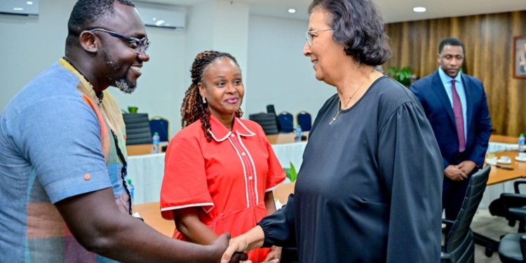Delegatie uit Ghana in Suriname