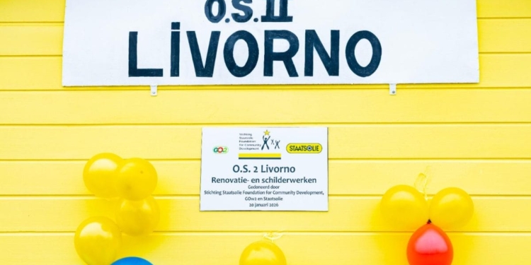 De vernieuwde OS II Livorno na de renovatie met steun van de Staatsolie Foundation en GOw2.