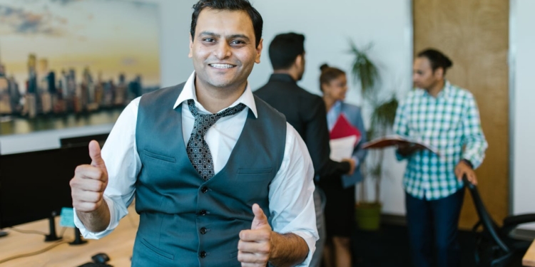 hindoe heer man kantoor werk