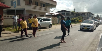 nvb getraind in groep blinden en slechtzienden