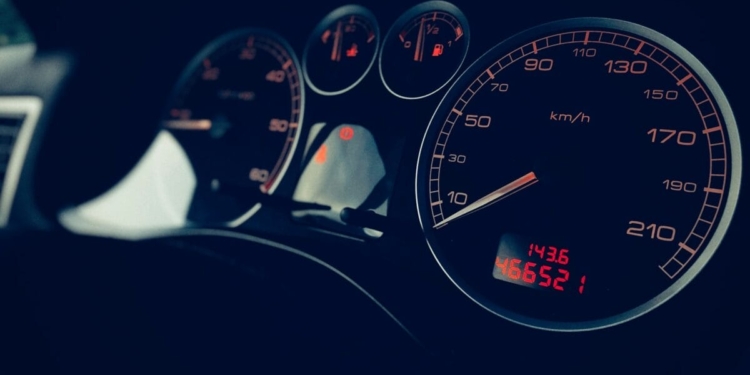snelheid auto dashboard