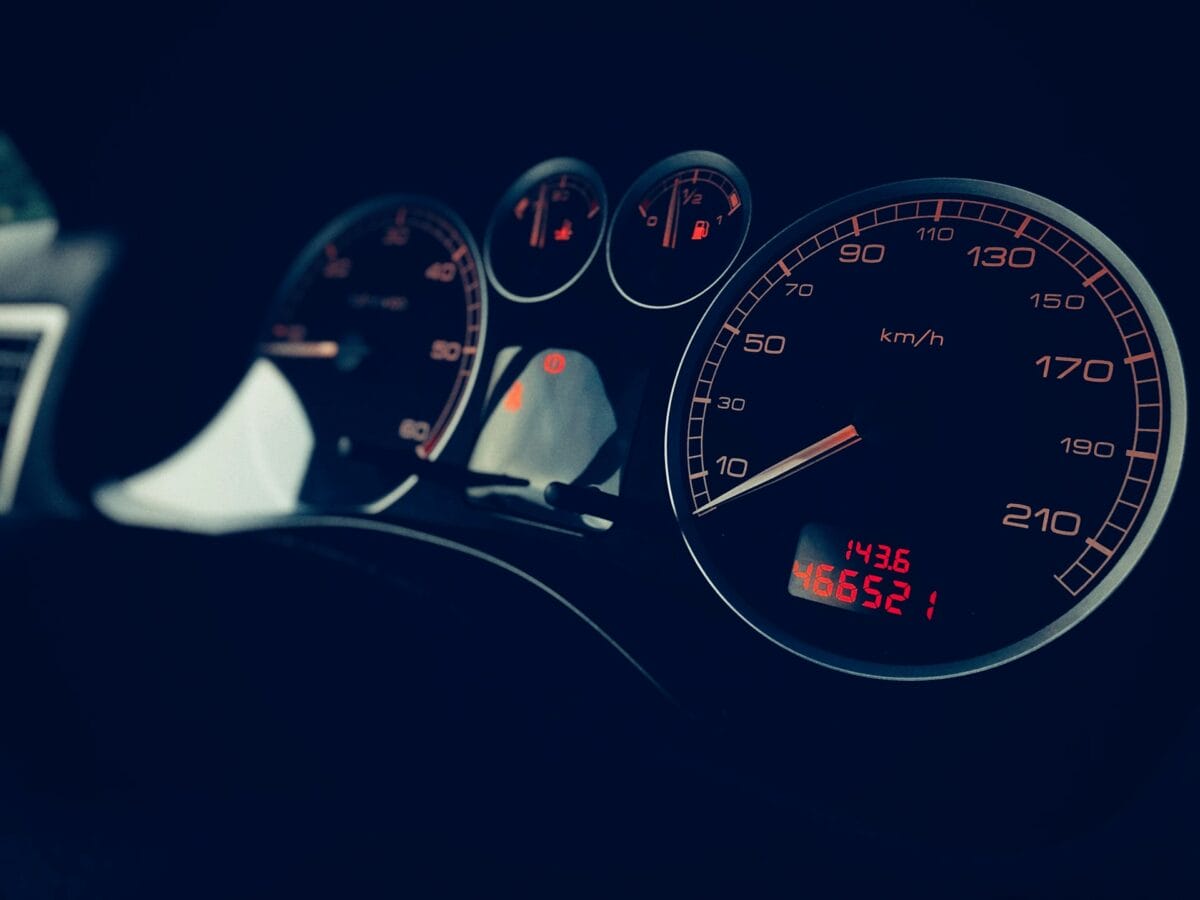 snelheid auto dashboard