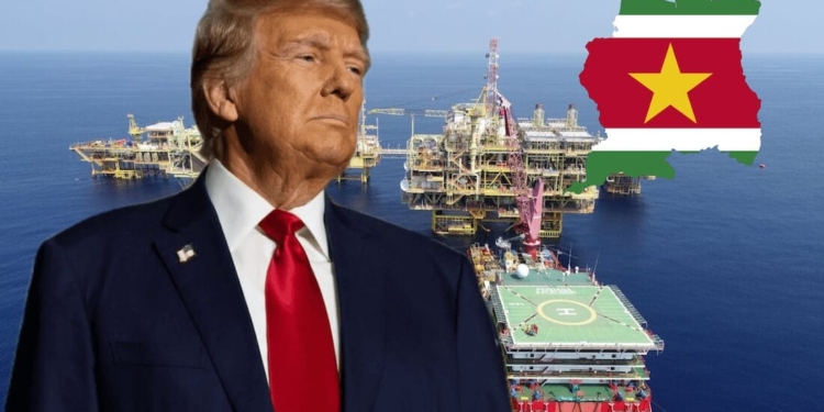 trump suriname olie