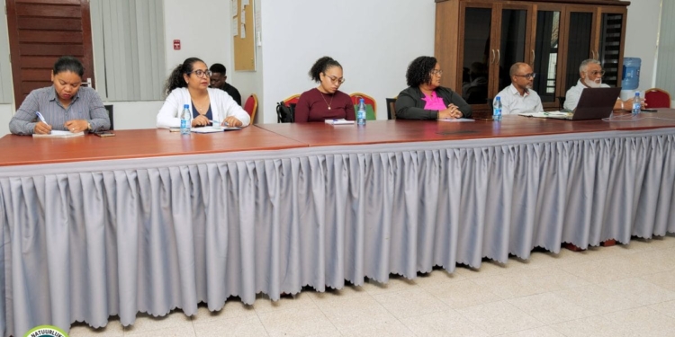 Minister Abiamofo krijgt presentatie over overgang GEF GOLD+ project naar Support to NIM-modaliteit