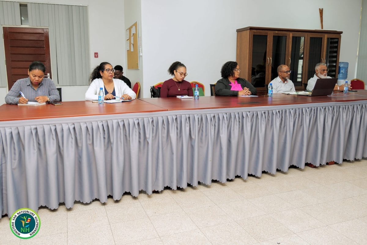 Minister Abiamofo krijgt presentatie over overgang GEF GOLD+ project naar Support to NIM-modaliteit