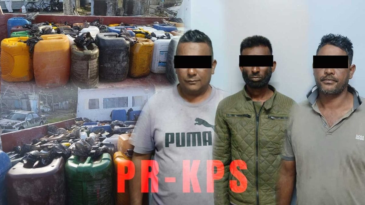 Politie pakte drie verdachten op voor smokkel van 1000 liter brandstof uit Guyana