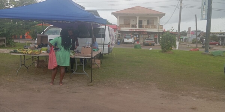 verkoper markt groenten paramaribo suriname
