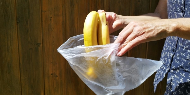 plastic fruit zak banaan