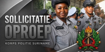 Korps Politie Suriname opent inschrijving voor nieuwe opleiding tot aspirant agent.