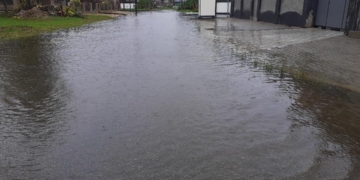 Wateroverlast in Paramaribo