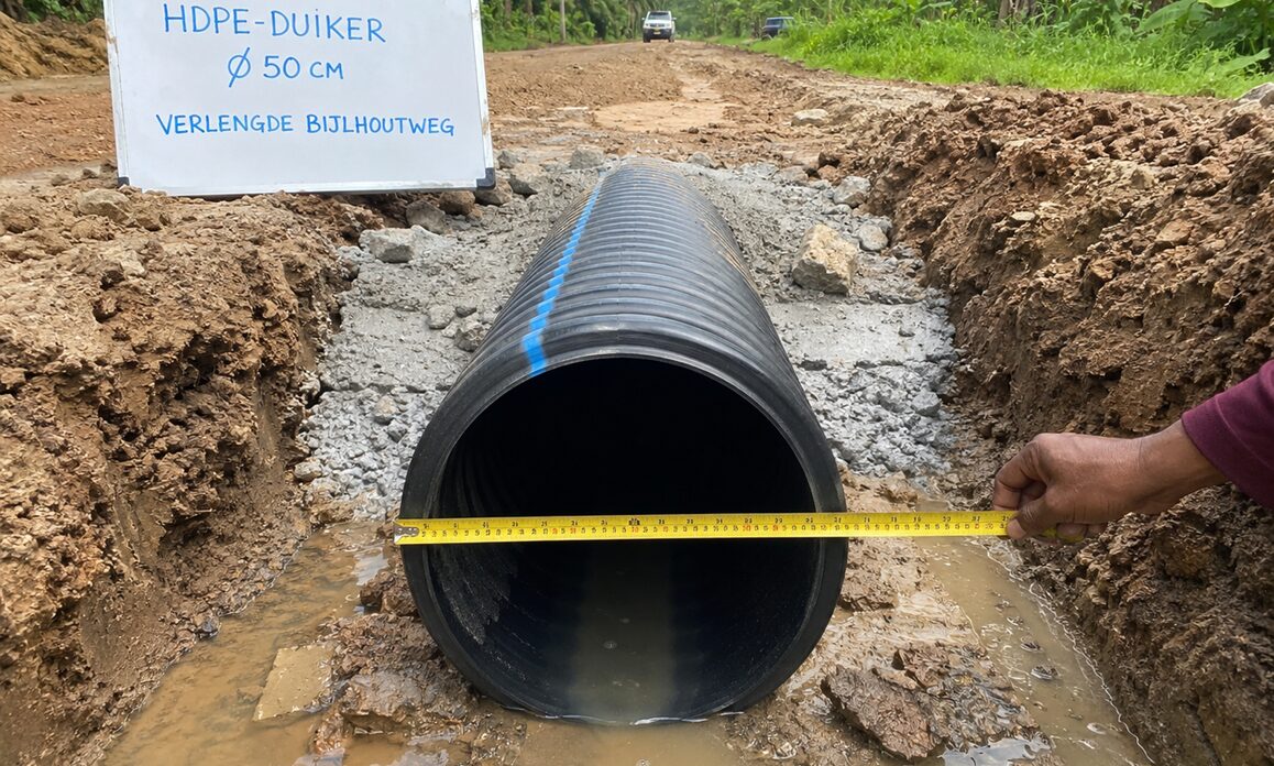 Ondernemer en overheid slaan handen ineen voor betere afwatering.