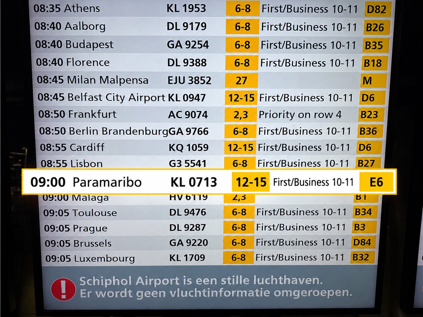 Schiphol Airport Paramarbio