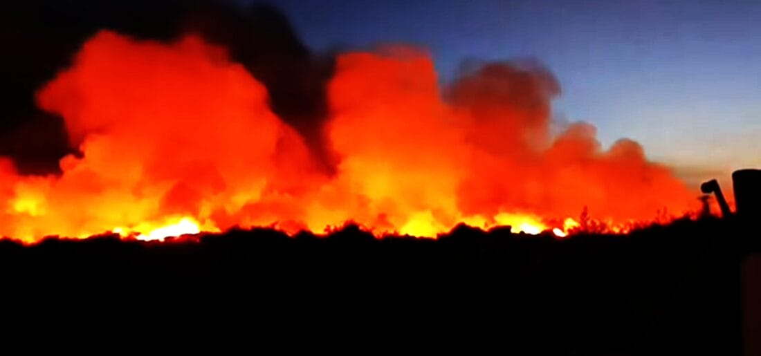 Brand op vuilstortplaats Ornamibo.